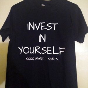 Invest in yourself graphic t-shirt